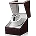 Produktbild OSVINO Uhrenbeweger Box 1 Uhr Automatik Uhrenbeweger mit Leisem Motor Watch Winder Box PU Leder für alle Automatikuhren Mechanischen Uhren, Braun