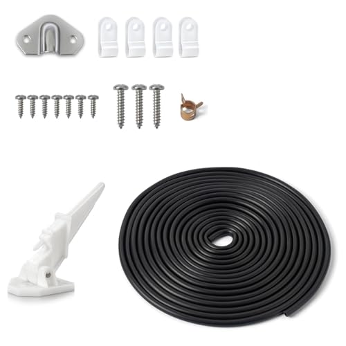 Marine Boat Speedometer Kit - 6M/19.69FT Tube, Boat Speed Sensor with Metal Case & Accessories for Yacht/Boat (4-7)