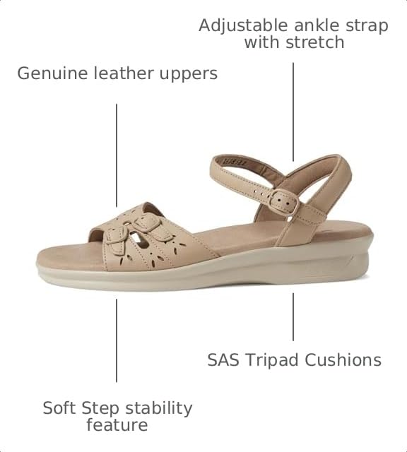 Image of Leather Duo Sandals by SAS