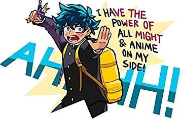 - Magnet Power of All Might Magnetic Car Sticker Decal Bumper Magnet Vinyl 5"