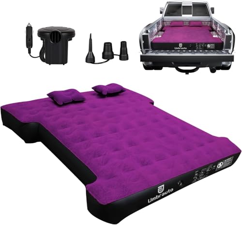 Umbrauto Truck Bed Air Mattress: Inflatable Pickup Camping Mattress for...