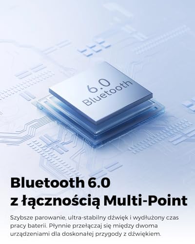 SOUNDPEATS Q3 Pro Bezprzewodowe Słuchawki Douszne z Aktywną Redukcją Szumu Dźwięk Przestrzenny 13mm Przetworniki 42 Godziny Odtwarzania Bluetooth 6.0 Wodoodporność IP55 Idealne do Gier Czarny