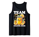 Team Orange Juice Cute Character TLemonade Refreshing Citrus Tank Top