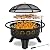 Hykolity 2 in 1 Fire Pit with Grill, Large 31" Wood Burning Fire Pit with Swivel Cooking Grate, Outdoor Firepit with Fire Poker and Spark Cover for Backyard Bonfire Patio Outside Picnic BBQ