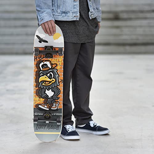 Image of Tony Hawk 31 inch Skateboard - Signature Series 1 Skateboard with Pro Trucks, Full Grip Tape, 9-Ply Maple Deck, Ideal for All Experience Levels