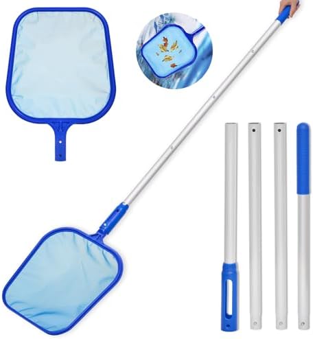 2 Retini Per Piscina A Maglia Fine – 40x28 Cm – Compatibili Con Pali Telescopici - 3