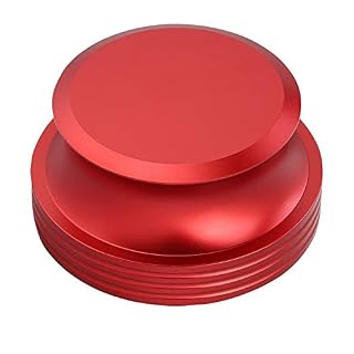 Palet Presseur, Stabilisateur de Platine Vinyle, Stabilisateur de Platine Tourne-disques en Aluminium pour Maintenir la Stabilité et Améliorer la Qualité Acoustique(Rouge) - Les Beatles, Paul McCartney, John Lennon, RIngo Starr, George Harrison