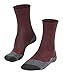 Produktbild FALKE Damen Wandersocken TK2 Explore Melange W So Wolle Funktionsmaterial antiblasen dick 1 Paar, Rot Winetasting 8546, 37-38