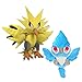 Lsmaa 2 pcs Anime Articuno Zapdos Rare poupée Peluche Peluche Oiseau Peluche Animaux Cadeau Jouet for Enfants poupée Jouet