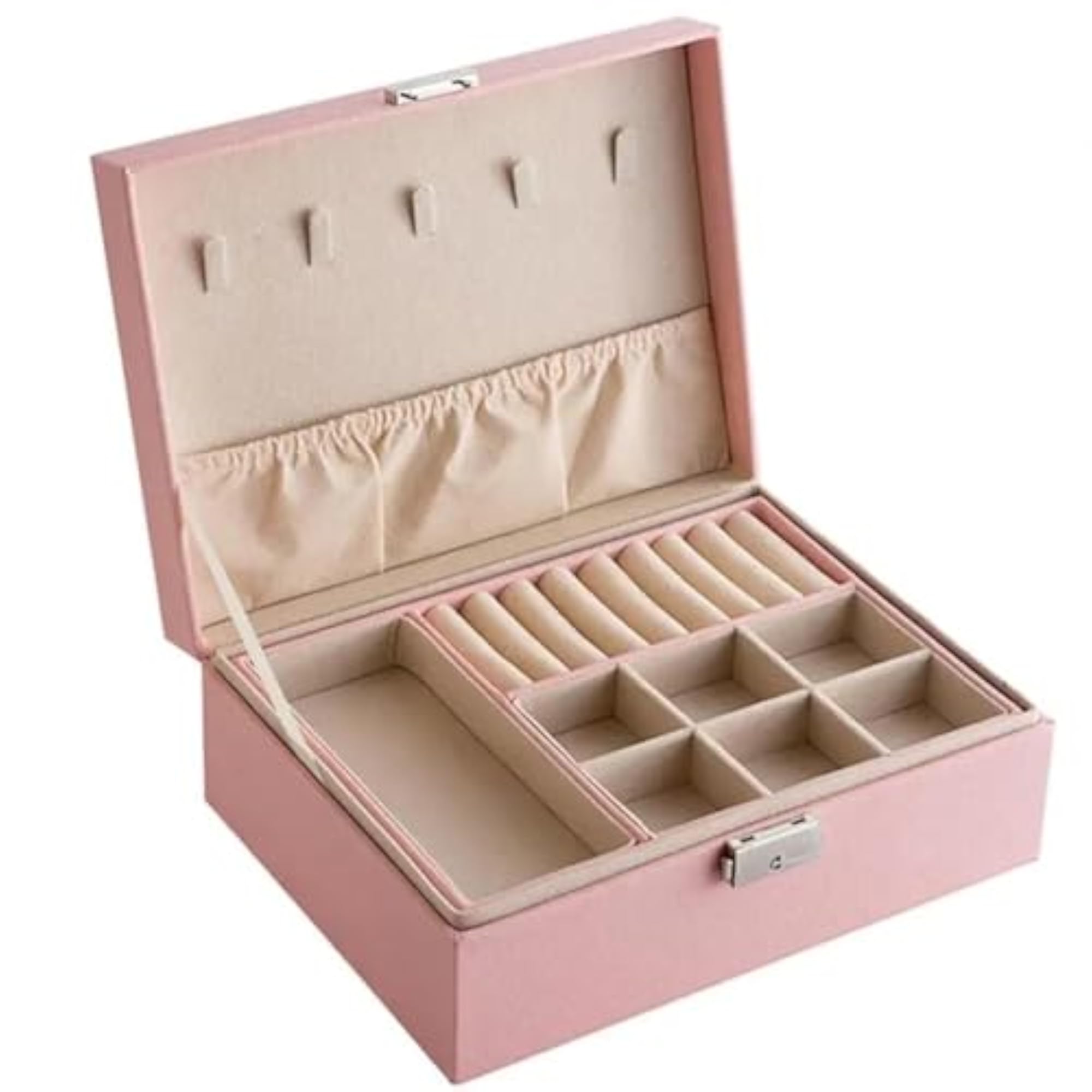 PU Leather Jewellery Organiser Storage Case