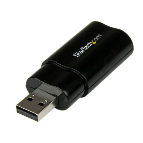 Image of StarTech.com USB Sound Card - 3.5mm Audio Adapter - External Sound Card - Black - External Sound Card (ICUSBAUDIOB) (Pack of 2)
