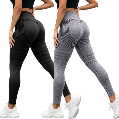 Leggings anticelulitis de cintura alta para mujer que evitan transparencias en el gimnasio