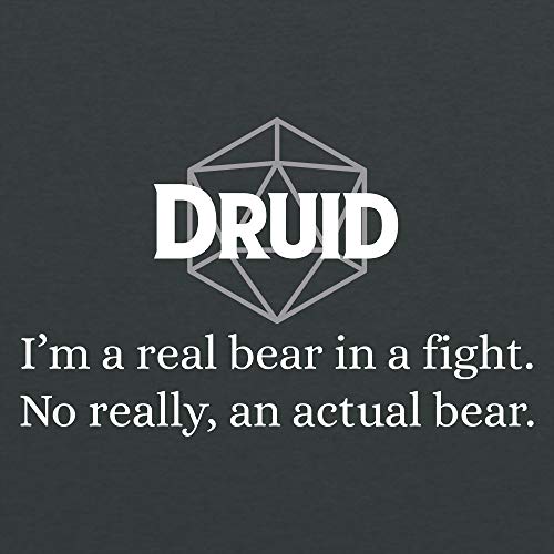 RPG Class Druid - Tabletop Game Gamer Funny Character Joke T Shirt - X-Large - Dark Heather