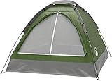 Perfect camping gear For hiking, backpacking, and travelingDurable Material Keeping yourself, your camping equipment, and your personal items dry when you are camping is This lightweight 2-person dome tent with a large d-style door was designed for c...