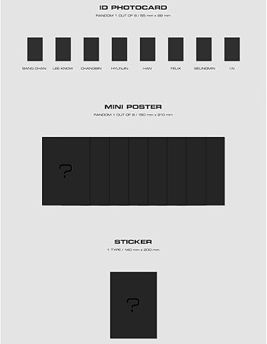 Miniatura 5 de Stray Kids MINI ÁLBUM ODDINARIO NORMAL Tarjeta fotográfica INCL.Synnara (SET (escaneo+máscara apagada) ver.)