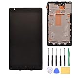 LCD Display Touch Screen Digitizer Assembly with Frame for Nokia Lumia 1520(Black)