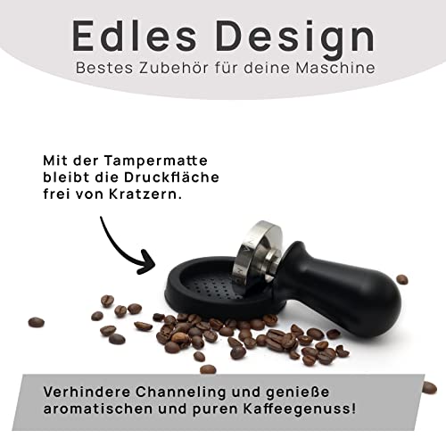 Natumo Espresso Tamper 58mm mit Druckregulierung für gleichmäßigen Kaffeegenuss