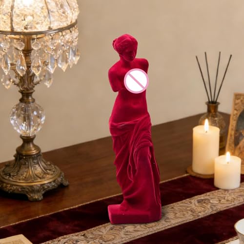 Statue d'Aphrodite moderne en résine de 28 cm pour décoration de table