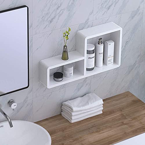 Bathroom Shelves Multi Layer Combination Shelf Floating Shelves Wall Mounted Storage Shelves No Drilling For Bathroom Kitchen Living Room Bedroom #TOP3