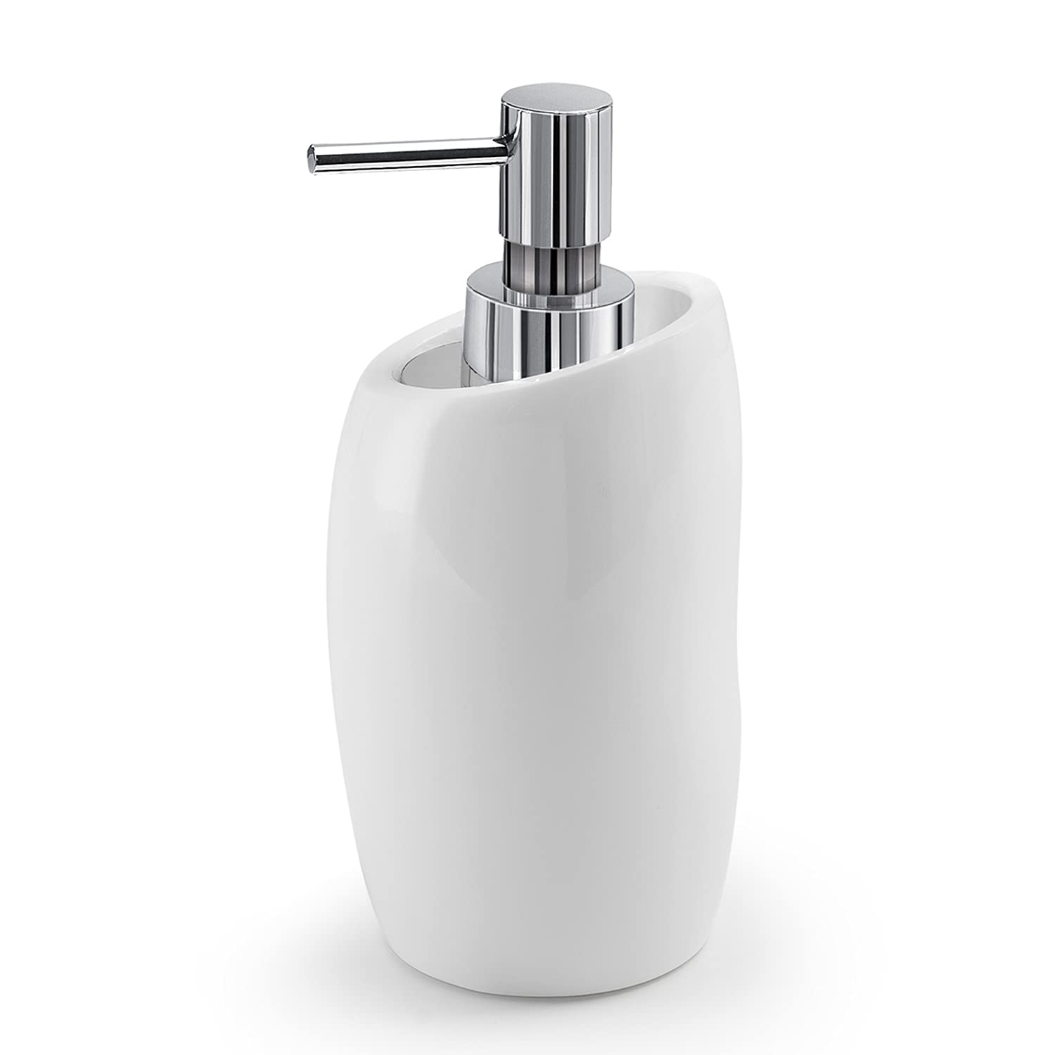 Gedy G-Iside Soap Box White Soap Box Dimensions and Weight of Soap 16.3 x 9.1 x 8.5 cm & 0.34 kg, Made of Resin and Sand, Dispenser Design R&D, 2 Year Warranty, Unique