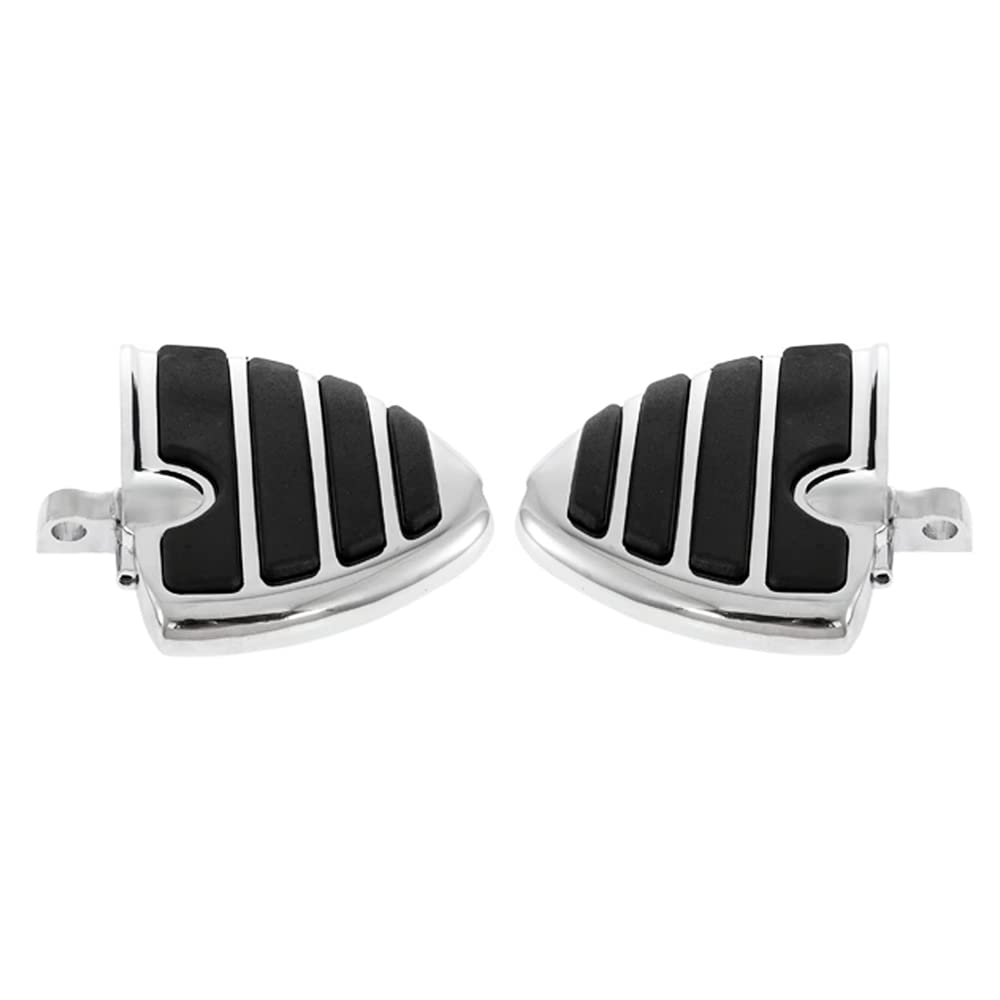 2 uds., estriberas para guardabarros de motocicleta para h-arley t-ouring d-yna g-lide s-portster 883 1200, estriberas cromadas con superficie de goma
