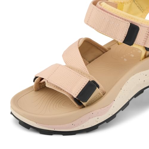 Image of REEF Cross Shore Womens Casual Sport Sandal, Adjustable Straps, Supportive Footbed, No Slip Traction