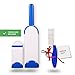 Lint Remover - Premium Pet Hair Remover Brush with Self Cleaning Base - Double Sided Dog Cat Fur Removal Tool for Furniture Couch Carpet Laundry with Travel Size + Comb