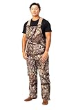Realtree Men's APX Camo Hunting Insulated Wind Resistant Breathable Midweight Super Warm Bibs Coveralls (Small)