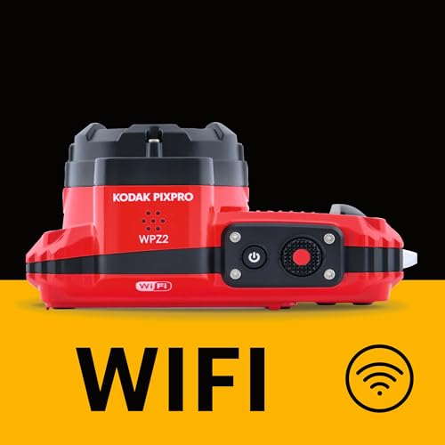 Image of KODAK PIXPRO WPZ2 Rugged Waterproof Digital Camera 16MP 4X Optical Zoom 2.7 inch LCD Full HD Video, Red