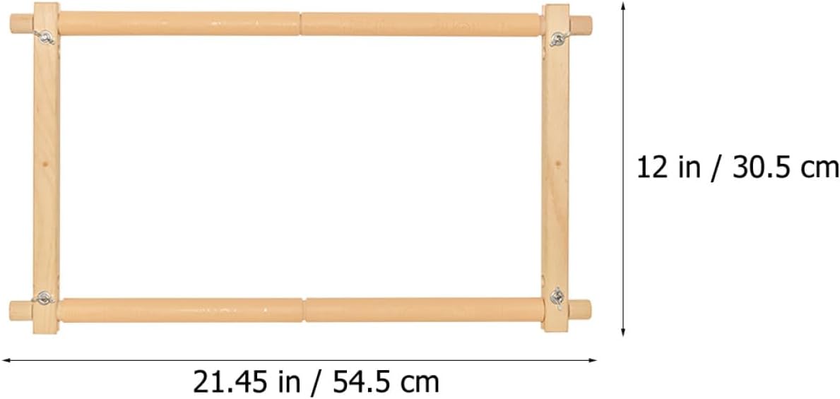 ORFOFE Practical Wooden Cross Stitch Stand Embroidery Frame Rack Beech Craft Embroidery Holder for Needlework Desktop Tapestry Frame Suitable for Cross Stitch Supplies