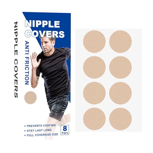 48 Stück Herren Nipplecover Männer Nippelband Nippelabdeckung Nippelschutz Herren Nippelpads wasserdichte Unsichtbare Brustwarzenabdeckung Selbstklebend Brustwarzen Abdeckungen Für Läufer & Athleten