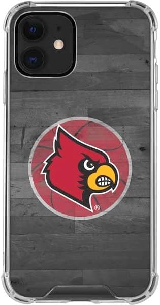 Skinit Clear Phone Case Compatible with iPhone 12 - Officially Licensed University of Louisville Cardinals Basketball Design