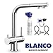 Produktbild Designer 3 Wege Armatur BLANCO Chrom mit ausziehbarer Brause ! Der Wasserhahn mit 3 Anschlüssen und einer ausziehbarer Handbrause für Osmoseanlagen Wasserfilter Wassersprudler (Mit Filter)