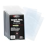 BCW Resealable Team Set Bags – 500 Count | Holds 35 Loose Cards or 5 Standard 35pt Toploaders | Fits Magnetics up to 108pt | Acid-Free Team Bags for Trading Cards & Shipping