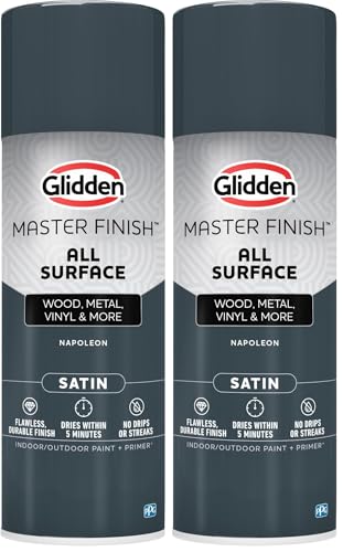 Image of Glidden Master Finish 12 oz. Satin Napoleon Interior /Exterior All Surface Spray Paint and Primer (Pack of 2)