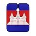 Cambodia Cambodian Flag Fashion Barber Cape Apron Waterproof Hair Cutting Capes with Adjustable Closure