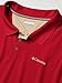 Columbia Men's Utilizer Short Sleeve Wicking Polo with UV Protection, red velvet, XX-Large