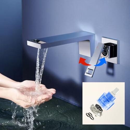 Robinet mitigeur encastré anti-éclaboussure avec jet cascade