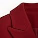 IDEALSANXUN Christmas Outfits for Women Fall Fashion Winter Clothes Wool Coats Trench Coat Peacoat, Maple Red, M