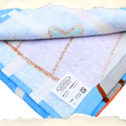 K.K DAISEI アンパンマン タオルケット, キッズ用, キャラクター柄, 70×100cm, お昼寝用 (ブルー, ベビー)