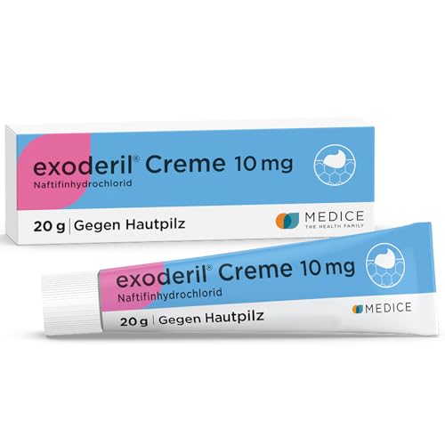 exoderil Creme 20 g die Rettung bei Pilzinfektionen der Haut - wirkt rasch & intensiv - ausgezeichnete Verträglichkeit