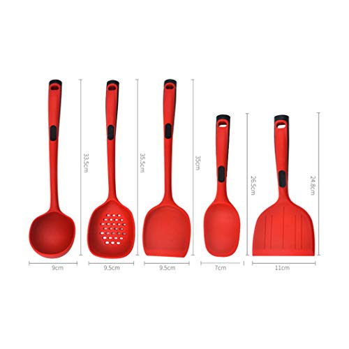 Hemoton 5Pcs Multiuso Antiaderente Utensílios de Cozinha Ferramenta Utensílio de Cozinha de Silicone