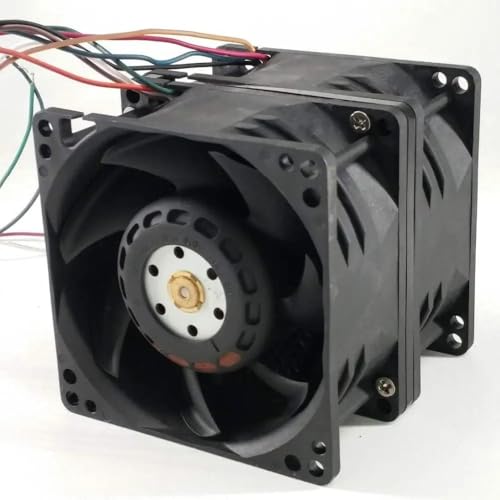 Supercharging Fan for AVC DFPH0880B8S 8080 8cm DC 48V 3.96a Dual Motor Server Easy to Replace
