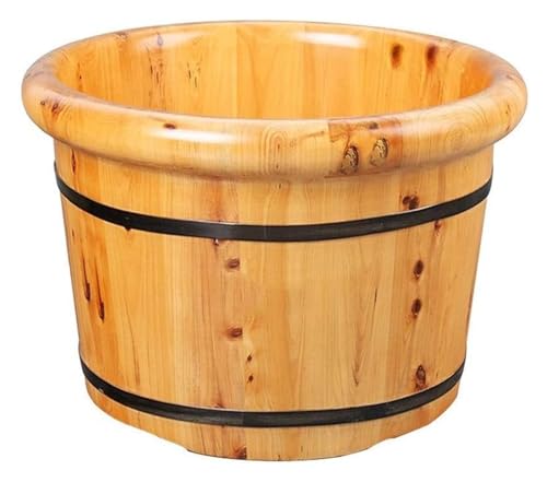 Bañera de pies de madera maciza para spa y masaje