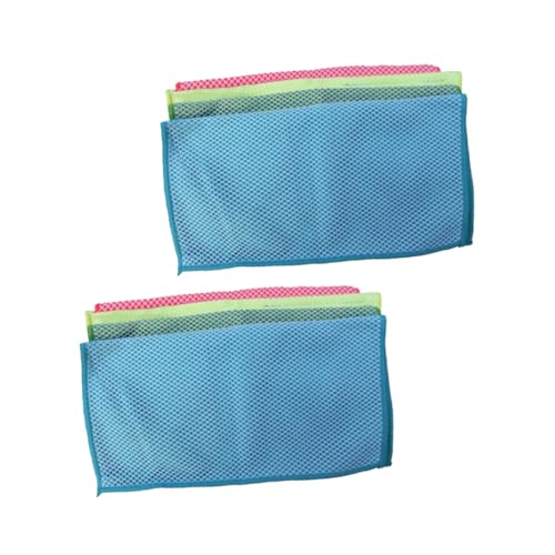 DOITOOL 8 Piezas Paños de Cocina Microfibra Superfinos con Malla Absorbentes para Limpieza y Fregado Hogar y Cocina Colores Aleatorios Color Aleatorio Color Aleatorio