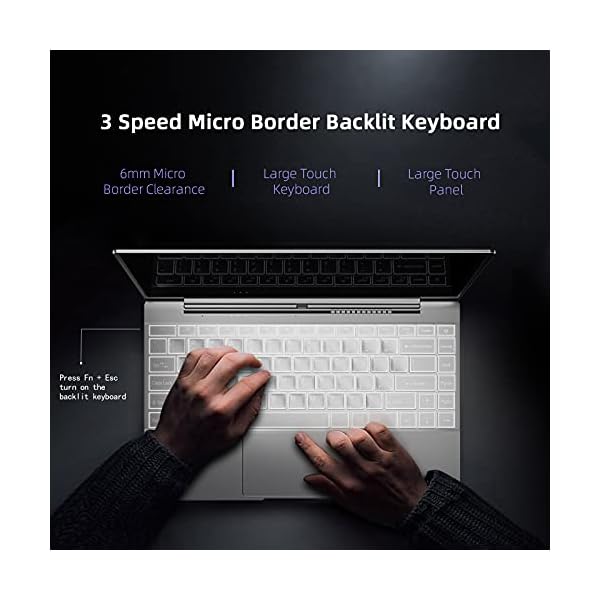 DERE V14 AIR Laptop 14.1 inches Thin Laptop Computer, Intel i7-7500U Processor, 16GB DDR4, 512GB SSD, 1920x1080 FHD Display Backlit Keyboard Full Metal Body Windows 10, USB 3.0, Type C, Silver