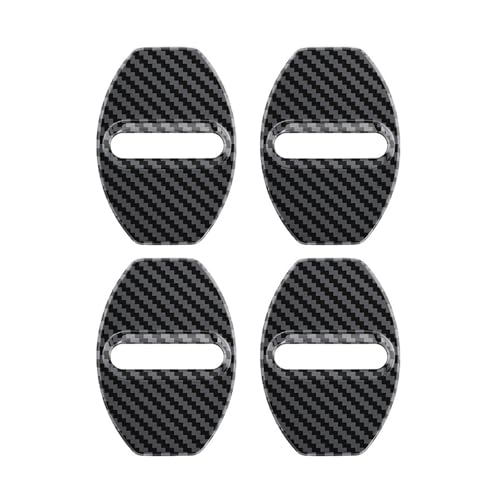Couvercle de serrure Skoda Octavia en acier look carbone premium x4