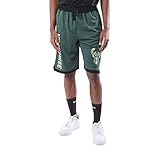 Ultra Game NBA Milwaukee Bucks - Giannis Antetokounmpo Men's Players Active Soft Workout Basketball Training Short, X-Large Team Color