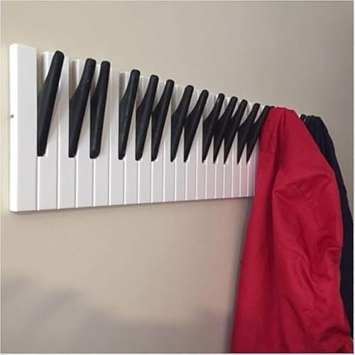 Perchero de pared de madera con diseño