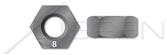 50 pcs M1-0.25, DIN 934 / ISO 4032, Metric, Hex Finished Nuts, Class 8 Steel, Plain